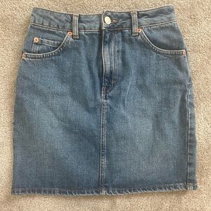 Topshop Jean Miniskirt